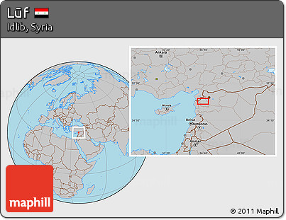 Gray Location Map of Lūf
