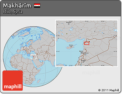 Gray Location Map of Makhārīm