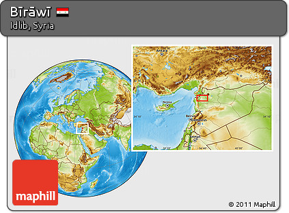 Physical Location Map of Bīrāwī