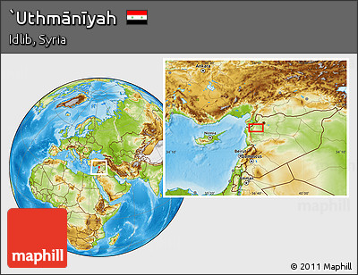 Physical Location Map of `Uthmānīyah