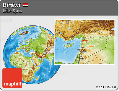 Physical Location Map of Bīrāwī