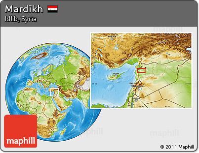 Physical Location Map of Mardīkh