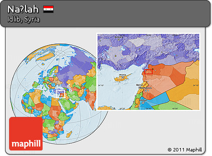 Political Location Map of Naḩlah
