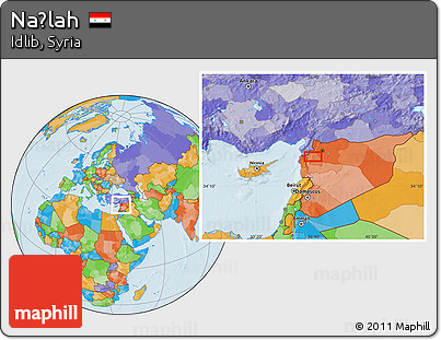 Political Location Map of Naḩlah
