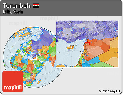 Political Location Map of Turunbah