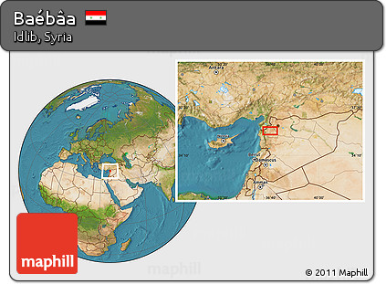 Satellite Location Map of Baébâa