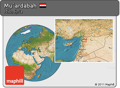Satellite Location Map of Mu`ardabah