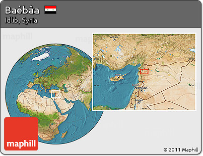 Satellite Location Map of Baébâa