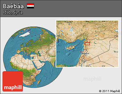 Satellite Location Map of Baébâa