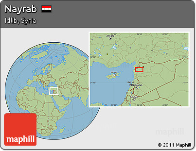 Savanna Style Location Map of Nayrab