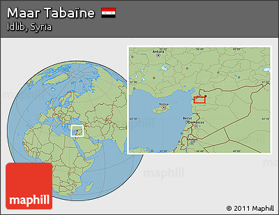 Savanna Style Location Map of Maar Tabaïne