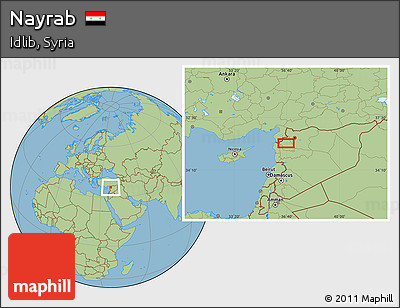 Savanna Style Location Map of Nayrab