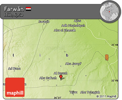 Physical Map of Farwān