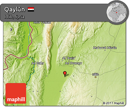 Physical Map of Qaylūn