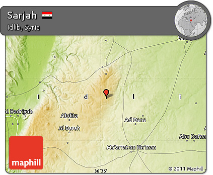 Physical Map of Sarjah