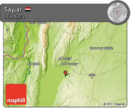 Physical Map of Sayjar