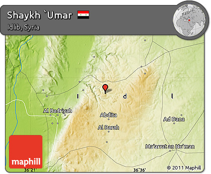 Physical Map of Shaykh `Umar