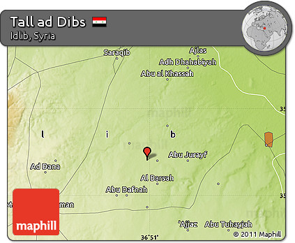 Physical Map of Tall Ad Dibs