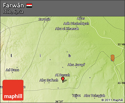 Physical Map of Farwān