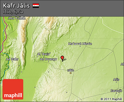 Physical Map of Kafr Jālis