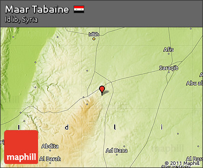 Physical Map of Maar Tabaïne