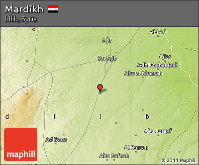 Physical Map of Mardīkh
