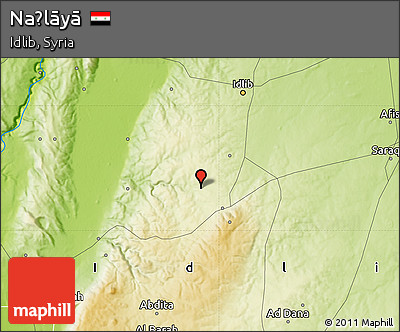 Physical Map of Naḩlāyā
