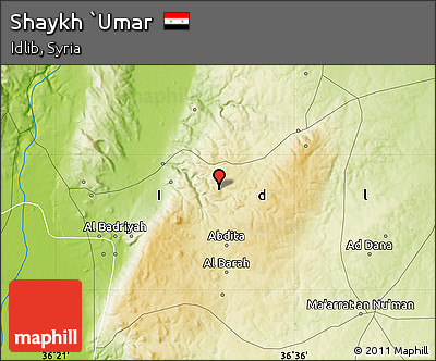 Physical Map of Shaykh `Umar