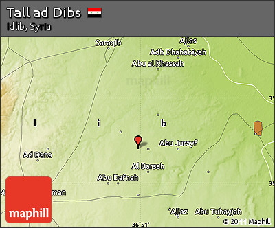 Physical Map of Tall Ad Dibs