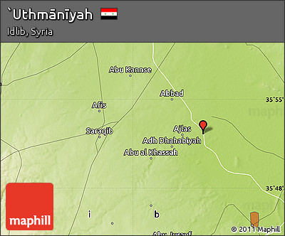 Physical Map of `Uthmānīyah