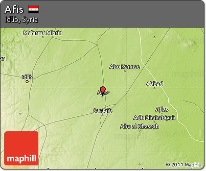 Physical Map of Afis