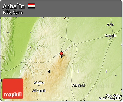 Physical Map of Arba`īn