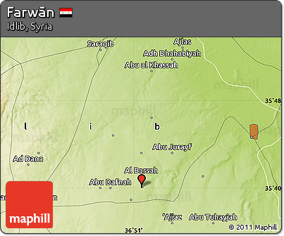 Physical Map of Farwān