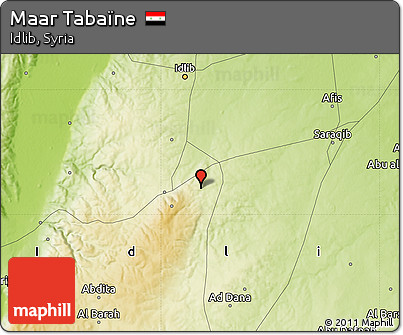 Physical Map of Maar Tabaïne