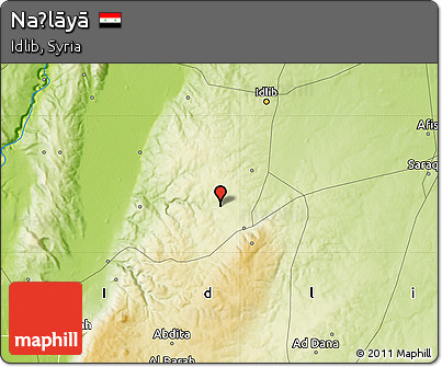 Physical Map of Naḩlāyā