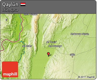 Physical Map of Qaylūn
