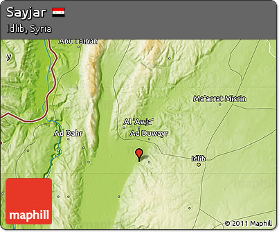Physical Map of Sayjar