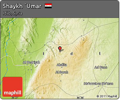 Physical Map of Shaykh `Umar