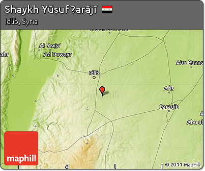 Physical Map of Shaykh Yūsuf Ḩarājī