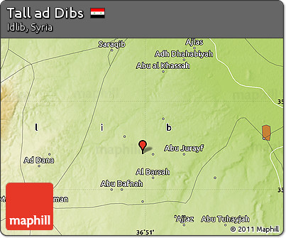 Physical Map of Tall Ad Dibs