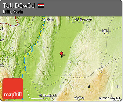 Physical Map of Tall Dāwūd