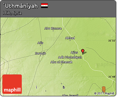 Physical Map of `Uthmānīyah