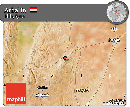 Satellite Map of Arba`īn