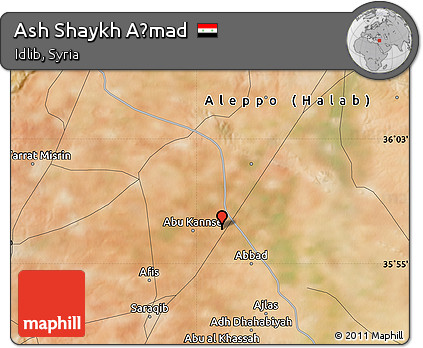 Satellite Map of Ash Shaykh Aḩmad