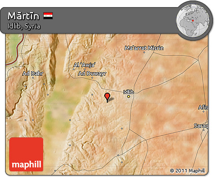 Satellite Map of Mārtīn