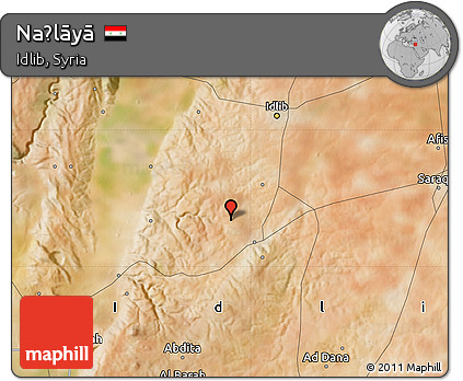 Satellite Map of Naḩlāyā