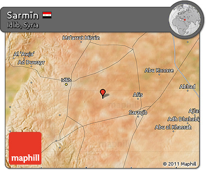 Satellite Map of Sarmīn