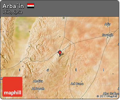 Satellite Map of Arba`īn
