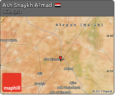 Satellite Map of Ash Shaykh Aḩmad