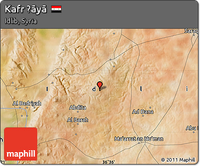 Satellite Map of Kafr Ḩāyā